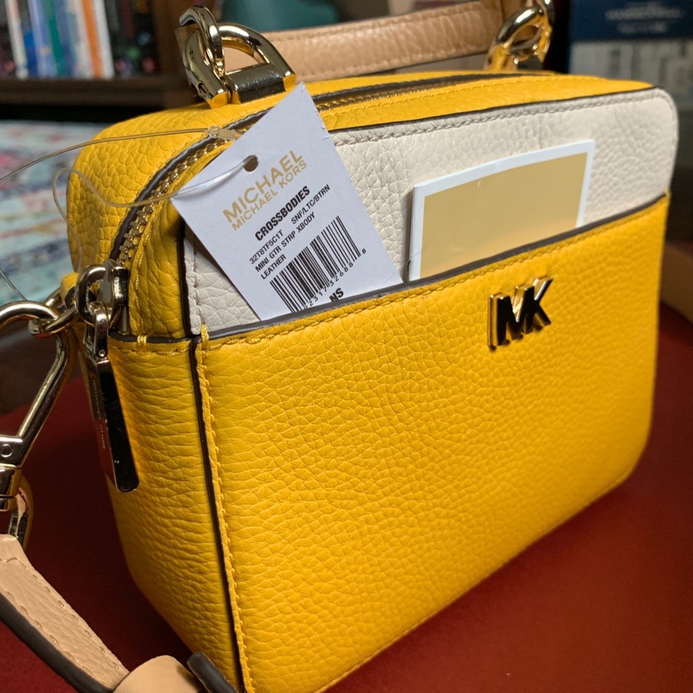 Michael Kors Mott Mini Colorblock Sunflower